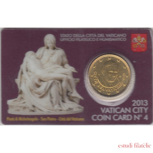Vaticano 2013 Cartera Oficial Coin Card nº 4 Moneda 0.50 € euros