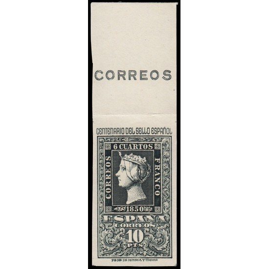 España Spain 1077 1950 Isabel II Centenario del Sello Español MNH España Spain 1077 1950 Isabel II Centenario del Sello Español MNH