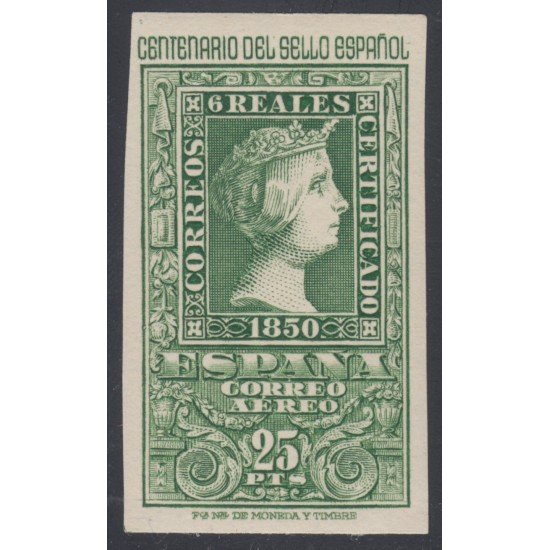 España Spain 1082 (1075/82 ) 1950 Isabel II Centenario del Sello Español MH España Spain 1082 (1075/82 ) 1950 Isabel II Centenario del Sello Español MH