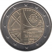 Portugal 2016 2 € euros conmemorativos Av. 25 de abril Puente 