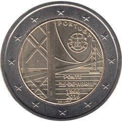 Portugal 2016 2 € euros conmemorativos Av. 25 de abril Puente Portugal 2016 2 € euros conmemorativos Av. 25 de abril Puente