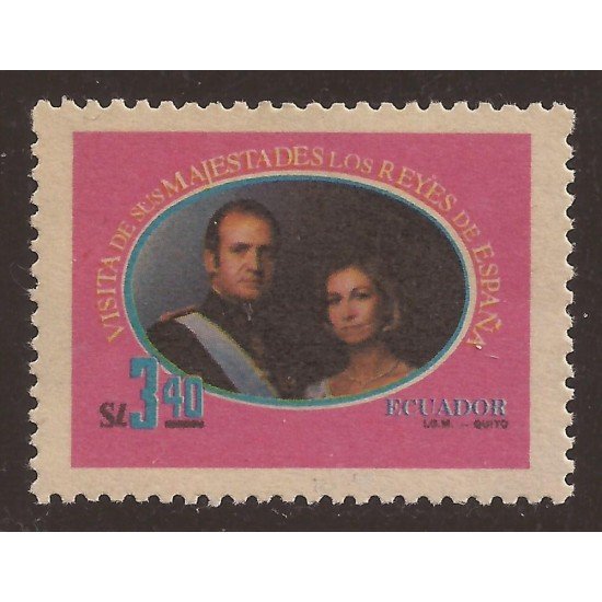 Ecuador 993 1980 Visita Reyes Juan Carlos I Sofía King MNH Ecuador 993 1980 Visita Reyes Juan Carlos I Sofía King MNH