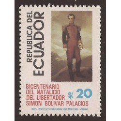 Ecuador 1033 1983 Bicentenario Nacimiento Simon Bolivar MNH Ecuador 1033 1983 Bicentenario Nacimiento Simon Bolivar MNH