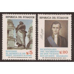 Ecuador 1034/35 1983 Vicente Rocafuerte Bejarano MNH Ecuador 1034/35 1983 Vicente Rocafuerte Bejarano MNH