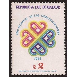 Ecuador 1038 1983 Año mundial Telecomunicaciones MNH Ecuador 1038 1983 Año mundial Telecomunicaciones MNH