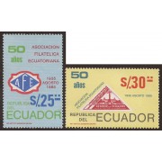 Ecuador 1080/81 1985 Asociación filatélica ecuatoriana MNH