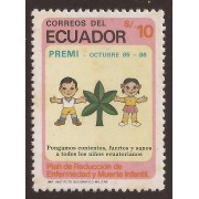 Ecuador 1097 1985 Lucha Mortalidad Infantil MNH