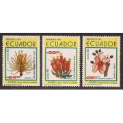 Ecuador 1101/03 1986 Flora Flower Topobea Befaria Resinosa Embotrium MNH