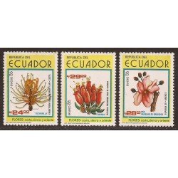 Ecuador 1101/03 1986 Flora Flower Topobea Befaria Resinosa Embotrium MNH Ecuador 1101/03 1986 Flora Flower Topobea Befaria Resinosa Embotrium MNH