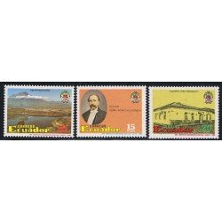 Ecuador 1142/44 Cº Muerte Pedro Moncayo Lago Yaguarcocha MNH Ecuador 1142/44 Cº Muerte Pedro Moncayo Lago Yaguarcocha MNH