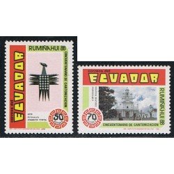 Ecuador 1172/73 1989 Cent Canonización Ruminahui Bird Religion MNH Ecuador 1172/73 1989 Cent Canonización Ruminahui Bird Religion MNH