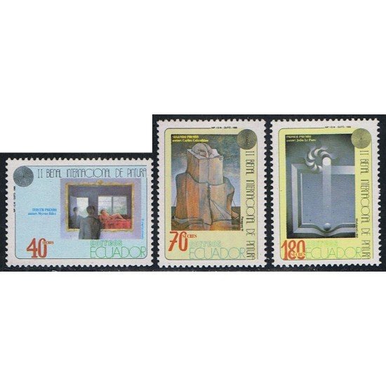 Ecuador 1180/82 1989 2ª Bienal Pintura en Cuenca Painting MNH Ecuador 1180/82 1989 2ª Bienal Pintura en Cuenca Painting MNH