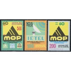 Ecuador 1183/85 1989 60Aniv. Ministerio Trabajos públicos y Comunicaciones MNH Ecuador 1183/85 1989 60Aniv. Ministerio Trabajos públicos y Comunicaciones MNH