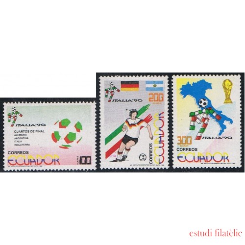 Ecuador 1203/05 1990 Mundial Fútbol Football Italia 90 MNH