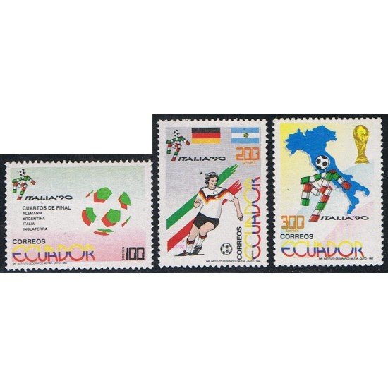 Ecuador 1203/05 1990 Mundial Fútbol Football Italia 90 MNH Ecuador 1203/05 1990 Mundial Fútbol Football Italia 90 MNH