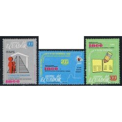 Ecuador 1206/08 1990 5º Censo Población y Vivienda MNH Ecuador 1206/08 1990 5º Censo Población y Vivienda MNH