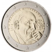 Francia 2016 2 € euros conmemorativos François Mitterrand 