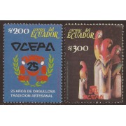 Ecuador 1214/15 1990 25 Aniv. OCEPA MNH