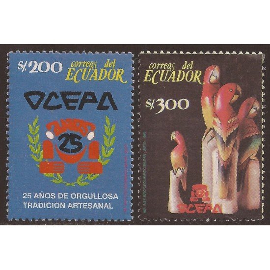 Ecuador 1214/15 1990 25 Aniv. OCEPA MNH Ecuador 1214/15 1990 25 Aniv. OCEPA MNH