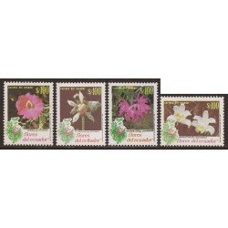 Ecuador 1216/19 1990 Flores Flora Flower Blakea Loasa Cattleya Sobralia MNH Ecuador 1216/19 1990 Flores Flora Flower Blakea Loasa Cattleya Sobralia MNH