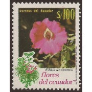 Ecuador 1216a 1990 Variedad Variety color Flores Flora Flower Blakea MNH