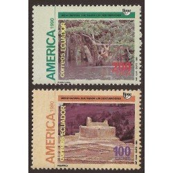 Ecuador 1220/21 1991 UPAE Ingapirca Pueblo Awa MNH Ecuador 1220/21 1991 UPAE Ingapirca Pueblo Awa MNH