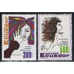 Ecuador 1233/34 1991 Día de la No violencia contra la mujer MNH Ecuador 1233/34 1991 Día de la No violencia contra la mujer MNH