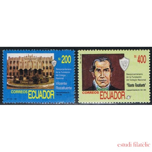 Ecuador 1246/47 1992 Colegio Nacional Vicente Rocafuerte MNH 