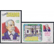 Ecuador 1250/51 1992 150 Aniv. Nacimiento Eloy Alfaro MNH