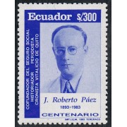 Ecuador 1266 1993 Cº Nacimiento Roberto Paez MNH