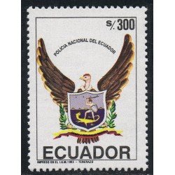 Ecuador 1268 1993 Homenaje Policía Nacional Fauna Dragón MNH Ecuador 1268 1993 Homenaje Policía Nacional Fauna Dragón MNH