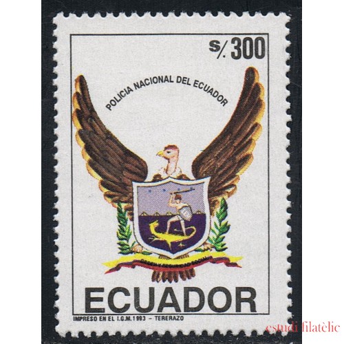 Ecuador 1268 1993 Homenaje Policía Nacional Fauna Dragón  MNH 