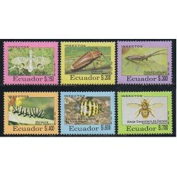 Ecuador 1270/75 1993 Fauna Insectos Fulgora SEmiotus Taeniotes MNH Ecuador 1270/75 1993 Fauna Insectos Fulgora SEmiotus Taeniotes MNH