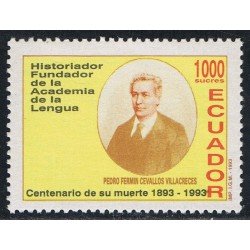 Ecuador 1276 1993 Cº Muerte Pedro Fermín Cevallos MNH Ecuador 1276 1993 Cº Muerte Pedro Fermín Cevallos MNH