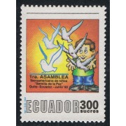 Ecuador 1277 1993 1ª Asamblea Iberoamericana Niños Paola Ave fauna  Bird MNH