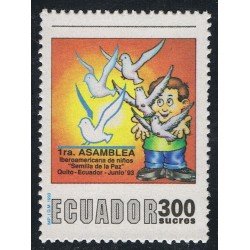 Ecuador 1277 1993 1ª Asamblea Iberoamericana Niños Paola Ave fauna Bird MNH Ecuador 1277 1993 1ª Asamblea Iberoamericana Niños Paola Ave fauna Bird MNH