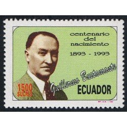 Ecuador 1282 Cº Nacimiento Guillermo Bustamante MNH Ecuador 1282 Cº Nacimiento Guillermo Bustamante MNH
