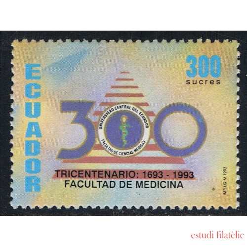 Ecuador 1283 Tricentenario facultad Medicina Medicine MNH