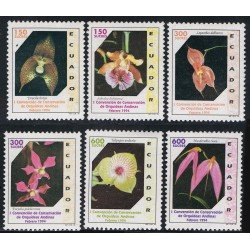 Ecuador 1293/98 1994 Convención Protección Orquídeas orchids Andes MNH Ecuador 1293/98 1994 Convención Protección Orquídeas orchids Andes MNH