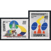 Ecuador 1303/04 1994 Campeonato mundo junior Ciclismo biking MNH 