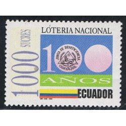 Ecuador 1311 1994 Cº Lotería nacional Junta Beneficencia Guayaquil MNH Ecuador 1311 1994 Cº Lotería nacional Junta Beneficencia Guayaquil MNH