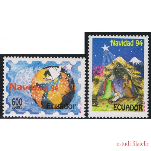 Ecuador 1314/15 1994 Navidad Christmas MNH