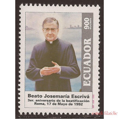 Ecuador 1321 1995  Tercer aniv. Beatificación Josémaría Escrivá Religion MNH