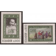 Ecuador 1325/26 1995 50 Aniv. Care Una promesa cumplida MNH 