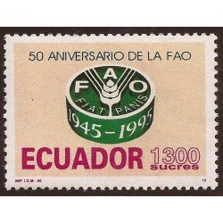 Ecuador 1337A 1995 50 Aniversario FAO trigo wheat MNH Ecuador 1337A 1995 50 Aniversario FAO trigo wheat MNH