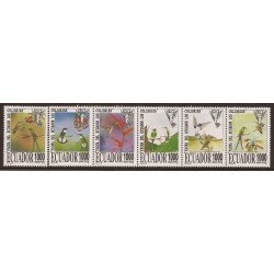 Ecuador 1339/44 1996 Fauna Colibric pájaros bird MNH Ecuador 1339/44 1996 Fauna Colibric pájaros bird MNH