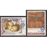 Ecuador 1363/64 1996 Organización Mundial de Desarrollo de Liderazgo MNH