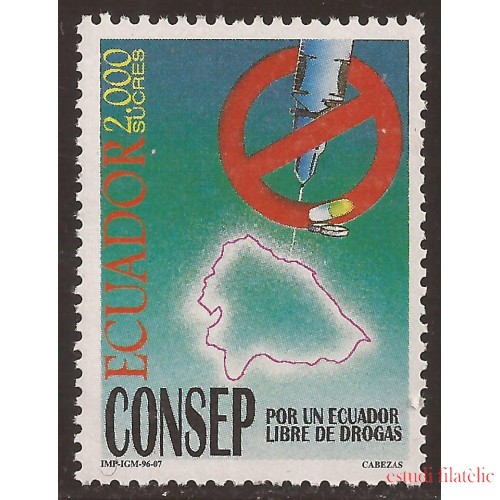 Ecuador 1365 1996 CONSEP Libre de drogas MNH 