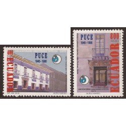 Ecuador 1366/67 1996 50 Aniv. Universidad católica de Quito PUCE MNH Ecuador 1366/67 1996 50 Aniv. Universidad católica de Quito PUCE MNH