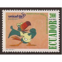 Ecuador 1372 1996 50 Aniversario UNICEF Fauna Pájaro bird MNH Ecuador 1372 1996 50 Aniversario UNICEF Fauna Pájaro bird MNH